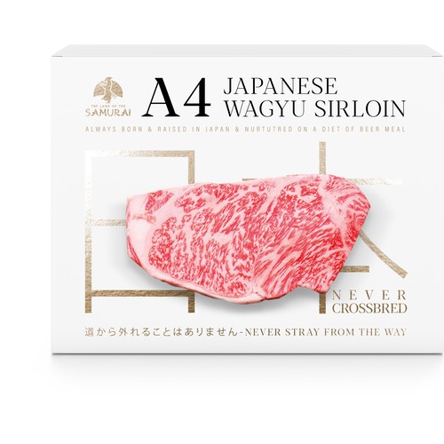 100% JAPANESE WAGYU STEAK Design by MarsiDesign