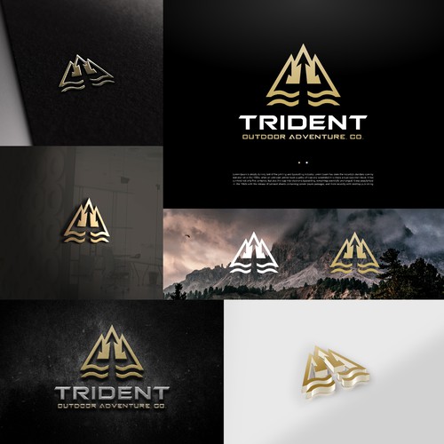 We need a powerful Trident Outdoor Adventure Company logo! Design by jimzz