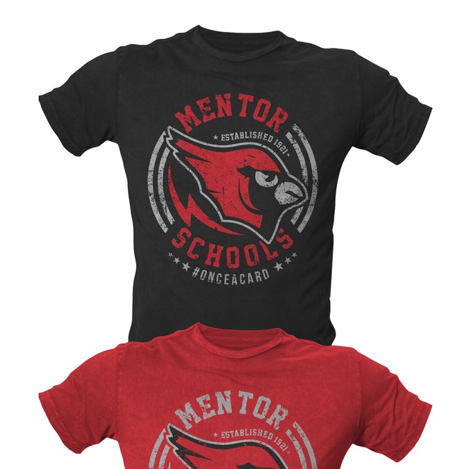 Create a cool, vintage tee for a school system to show its spirit T