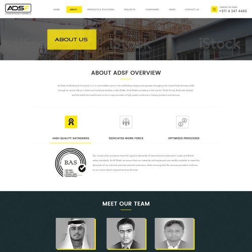 Construction Company Website Design Design réalisé par Bright_Designer