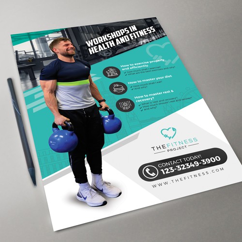 Fitness flyer needed for corporate client emails