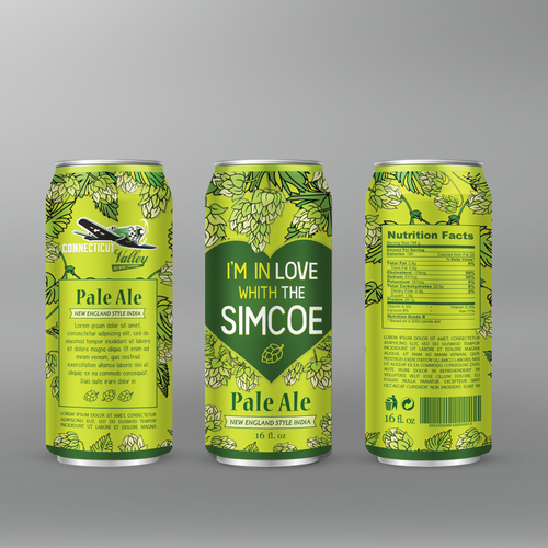 Design a can wrap for our Brewing Company's newest beer! Réalisé par maxgraphic