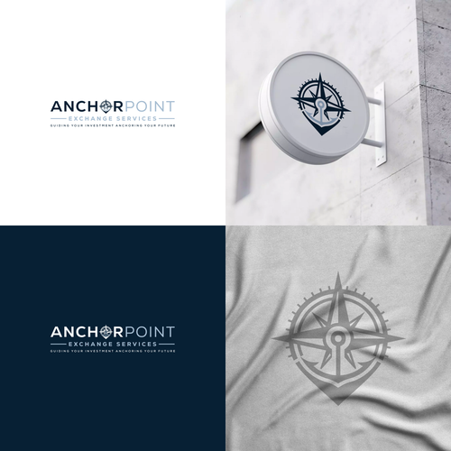 Anchor Point Logo Design by odeeco