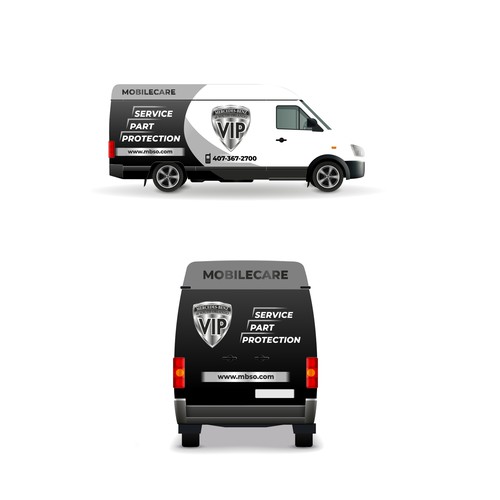 Mobile Service Wrap Design by Vscoanzo