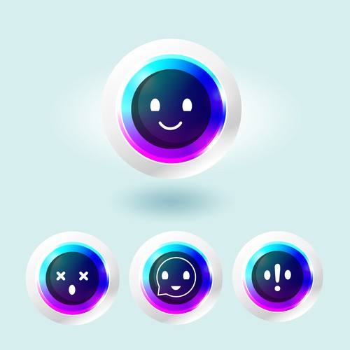 Create a minimalistic avatar for an AI life assistant Design by HannaSymo