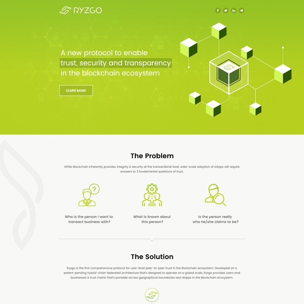 Website Designed and Developed for Tech Startup