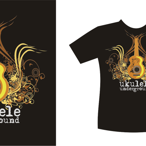 T-Shirt Design for the New Generation of Ukulele Players Design by agung wasana putra