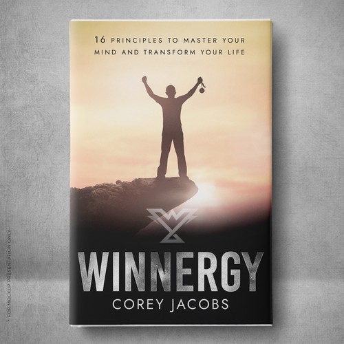 Design a sleek book cover for a man who wants to transform your mind and life! Design by Klassic Designs