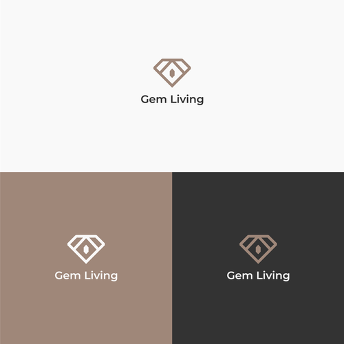 Geometrical, minimalist, modern brand design for Gem Living Design by SM ⭐⭐⭐⭐⭐