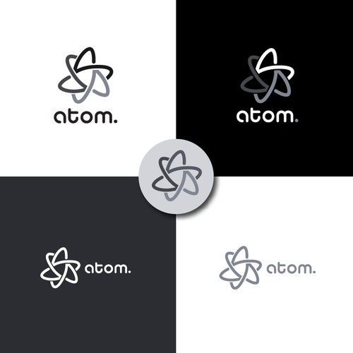 Create Atom Symbol In Shape of Letter "S" Design von Design.artz Studio
