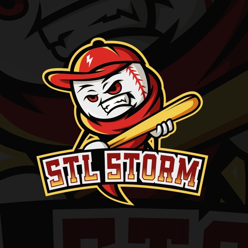 Youth Baseball Logo - STL Storm Design by Sandy_Studios