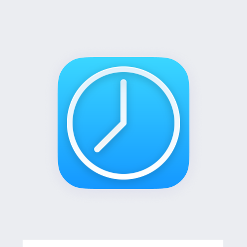 Updated iOS app icon for countdown app Design by Ridho Ibrahim