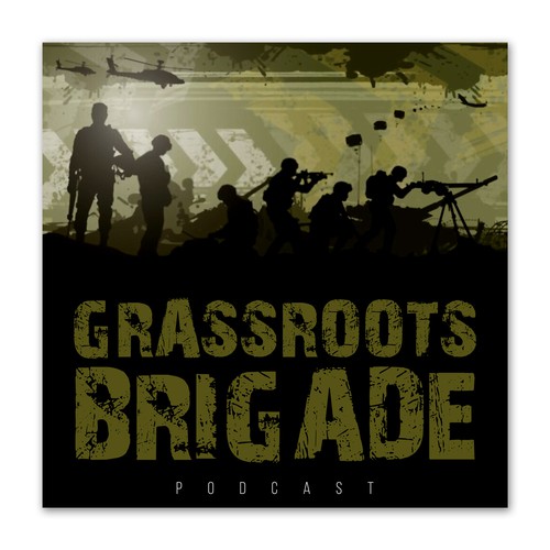 Cover Art for Military Veteran Podcast Design by The Cloud Digital