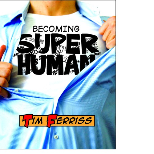 "Becoming Superhuman" Book Cover Réalisé par Aneta