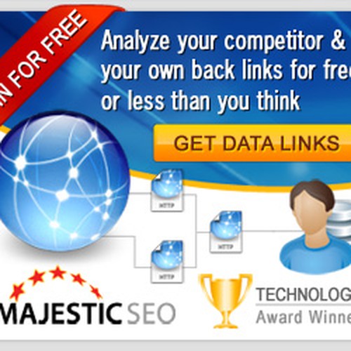 Banner Ad Campaign for Majestic SEO デザイン by emadz