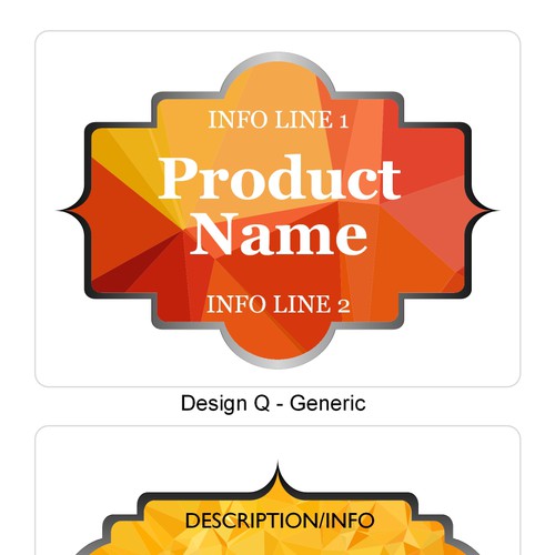 Create product label templates for Avery Diseño de BidHawk
