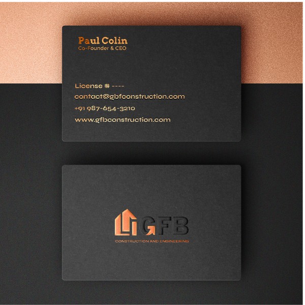 GFB Construction and Engineering Business Card