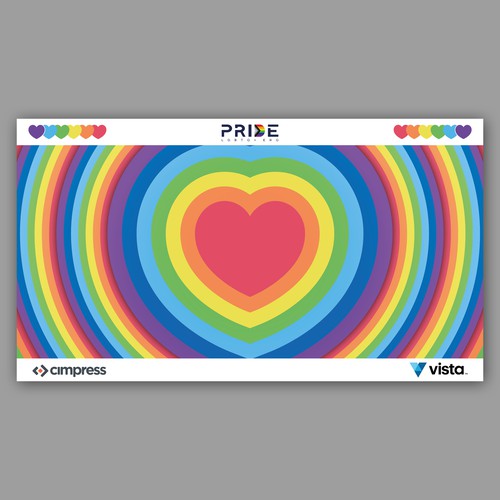 Virtual backgrounds for PRIDE month (multiple winners) Diseño de Simeo