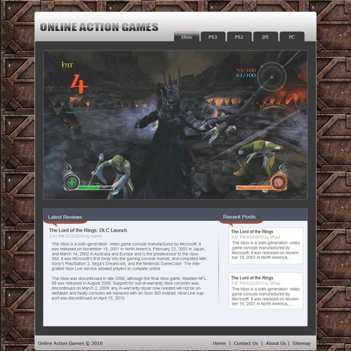 1-3 Page Website Template Design von techsp123
