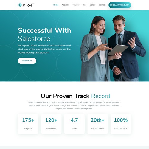 Web page design contest entry by MercClass