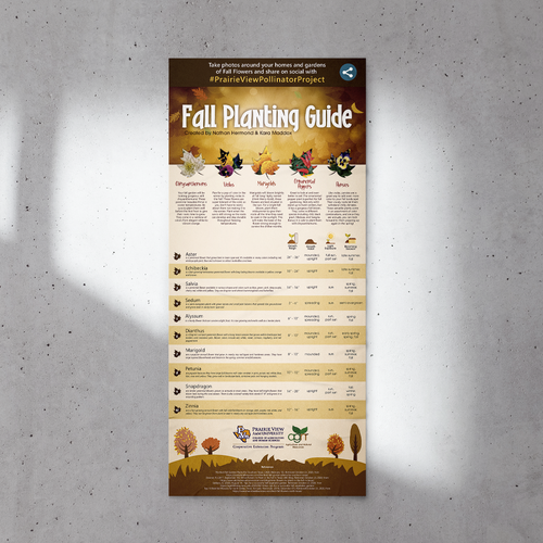 Fun Fall Festive Planting Guide Needed for University In Texas Design von ZeppelinDG