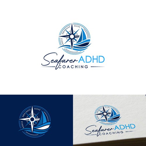 Abstract sailboat logo to evoke navigation and adventure Design by pixelamazers