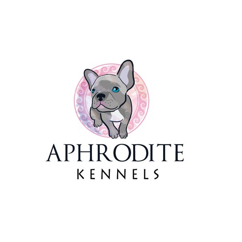 Diseño de Design logo for French Bulldog breeder In Music City Aphrodite Kennels de paw vector