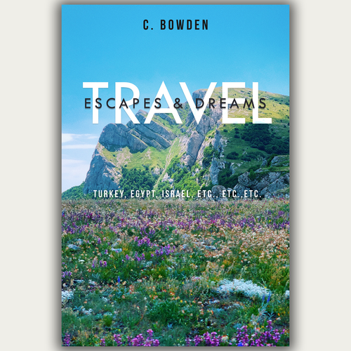 Cover for a travel/autobiography/brief essay book Design by aaliadraws