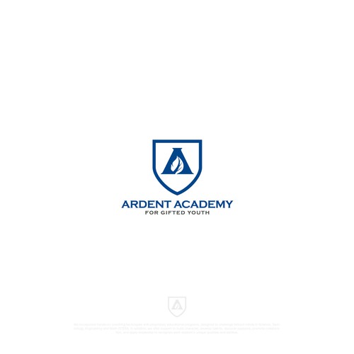 Create a new logo for Ardent Academy, a K-12 STEM education startup (science, technology, engineering and math) Réalisé par Mrs. HC