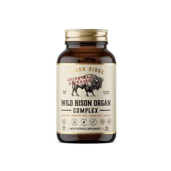 Bison Organ Complex Labels for new supplement company