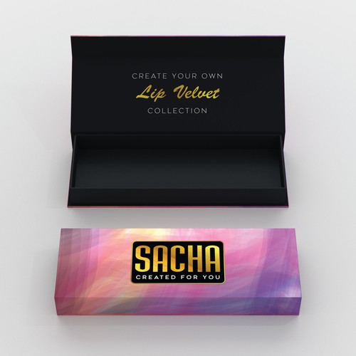 Box design for mini lip velvets and mini lip shines Design by Fajar Juliandri