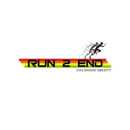 Run 2 End : Childhood Obesity needs a new logo Diseño de n2haq