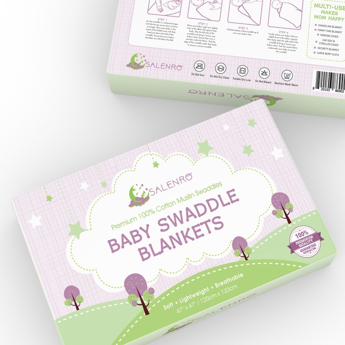 Baby Swaddle Blanket Box Product packaging contest