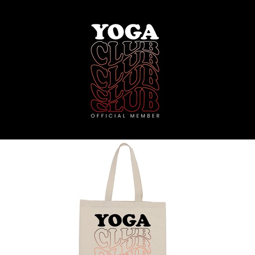 Personalised Large Name Organic Yoga Tote Bag, Script Font, Custom