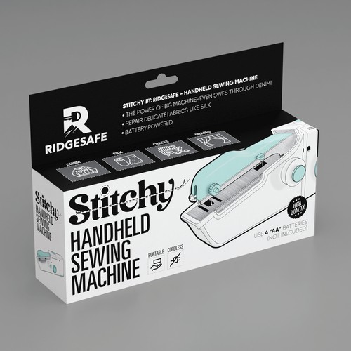 Create Packaging for Moden Handheld Sewing Machine Design by Dem Ro