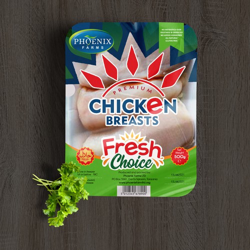 Packaging design for our chicken. Design by Levro