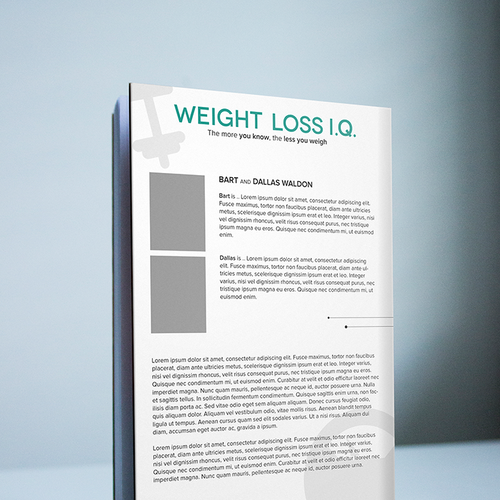 Design a creative and simple cover for weight loss book Design by Doni98