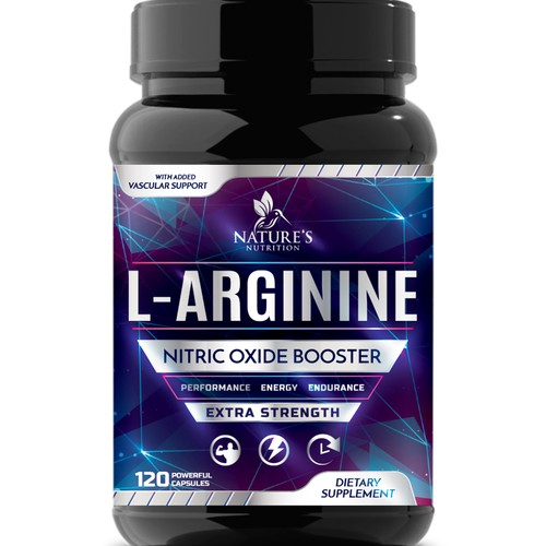 Design Powerful L-Arginine Capsules Design Needed for Nature's Nutrition di Wfemme