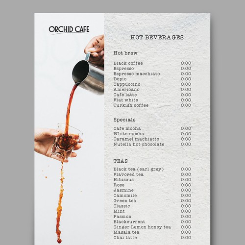 Design-Entwurf in der Kategorie Speisekarte von Priscilla Rinanda