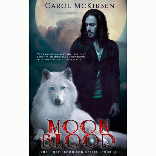 Moon Blood *Fantasy* *Thriller* the first cover for a new series! Design by Manuela Serra