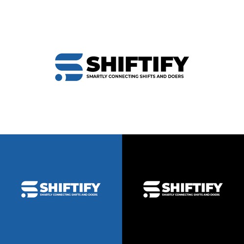 Minimalist and modern logo design for modern work shift management application Design by ramshi.dznr