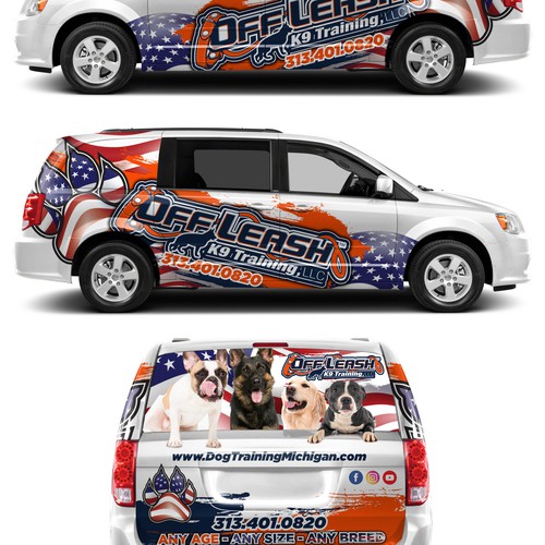 Fun, Trendy, Eye Catching Partial/Full Van Wrap Design by Kiky Rizki