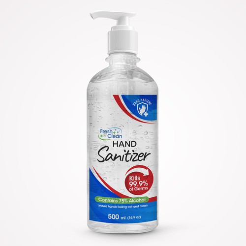 Hand Sanitizer Product Label / Logo Design Design by ted191 dexign