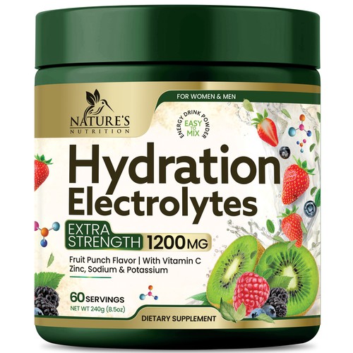 Hydration Electrolytes Design Needed for Nature's Nutrition Design by Black-Pepper