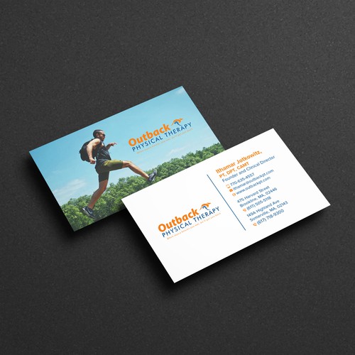 Business card for 2 clinic physical therapy office Design by Birendra Chandra Das