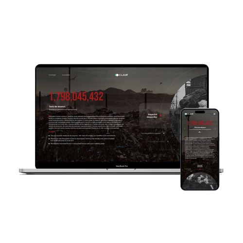 Earth in Focus: A Transformative  Web Experience Highlighting Waste, Pollution, and Sustainability Design by TLS_D™