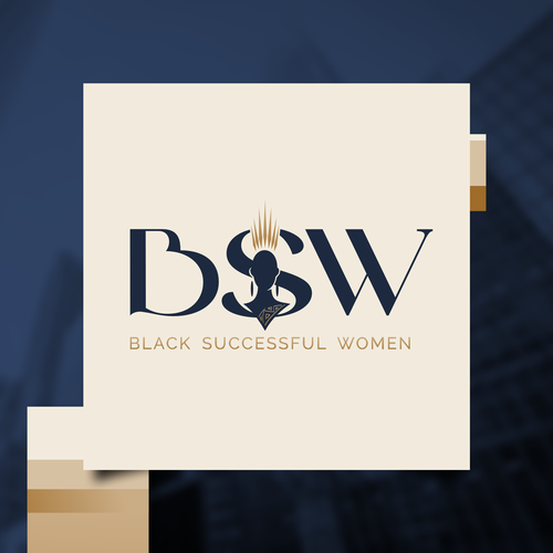 Upscale logo for the successful Black woman who wants to level up personally and professionally Design réalisé par dznWILD