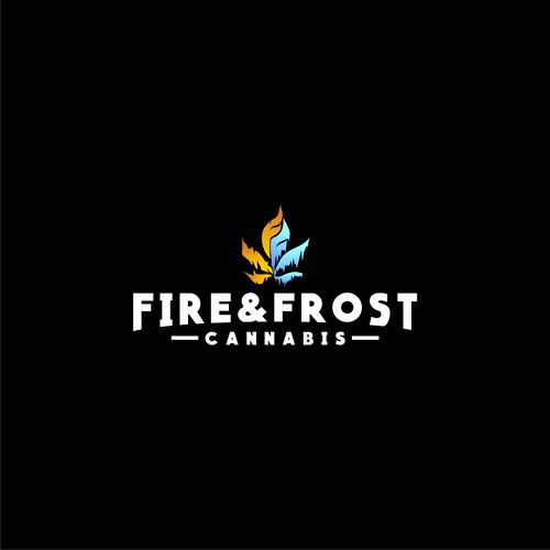 Fresh "Hipster Feel" Logo Design for Fire and Frost Cannabis Logo