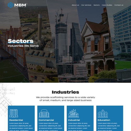 Smart, Clean, Professional - Scaffold Company Website Design by Slaviana