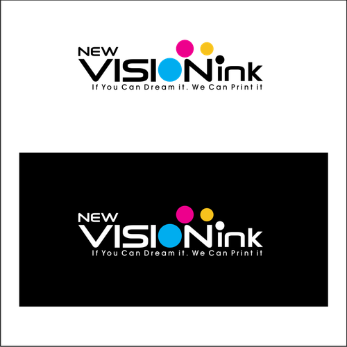 vision +ink logo design 